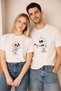 February 14 Valentine's Day T-Shirt Couple Combination 2-Piece Price Romantic Love Printed