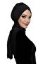وشاح Kardelen مبطن باللون الأسود وحجاب حجاب جاهز وغطاء محرك خارجي - 5