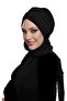 وشاح Kardelen مبطن باللون الأسود وحجاب حجاب جاهز وغطاء محرك خارجي