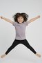 Lila Çocuk Tişört - Unisex Cotton Short Sleeve Casual Basic Kids T-Shirt - 4