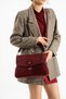 Women's Genuine Leather Crossbody Bag Pl028-S Bordo - 3