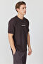 Men's Textured Text Detail T-Shirt - 4