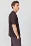 Men's Textured Text Detail T-Shirt - 2