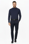 Men's Half Turtleneck Solid Sweater - 2