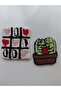 2-Pack Heart-Shaped Punch Coaster Coffee Presentation Coaster Punch Needle Coaster Car Accessory - 2