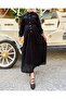 Elegant and Stylish Hijab Top and Bottom Set with Tassel Detail and Pearl Buttons Skirt - 3