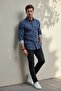 Floral Long Sleeve Men's Shirt