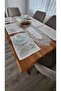 French Lace Linen Textured American Set -8 People, 9 Pieces