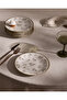 Fleur Set of 6 Dessert Plates - Brown - 19 cm