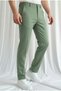 Men's Old Money Premium Hidden Button Detail Fabric Trousers - 2
