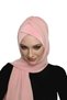 Takmatik Plain Powder Ready-To-Wear Turban Hijab with Shawl, Medical Use Suitable Prayer Cover - 8