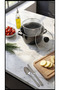 22 cm Enamel Frying Pan |   Black - 3