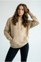 Unisex Comfortable Cut Cotton Soft Textured Basic Patterned Hooded Sweatshirt with Fleece Inside - 5