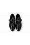 Jade Wrinkled Patent Leather Hidden Elastic Buckle Pointed Toe Women's Ballerinas Casual Stylish Mary Jane Shoes