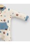 Baby Boy's Pocket Detailed Seasonal 6-9-12-18 Months Ribbed Flexible Baby Jumpsuit - 5