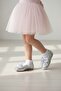 Girls' Silver Color Silvery Butterfly Bow Stylish Orthopedic Ballet Flats - 3