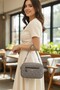 Women's Quilted Crossbody Bag Waterproof Buzzy Fabric Zippered 3 Compartment Shoulder Bag
