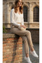 Legendary Flared Women's Trousers with Button Detail - 7