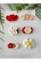 Hairless Baby Clip 6-Piece Clip Set Handmade 100% Cotton Antiallergic Niche Baby Accessory (0-3 Years) - 3