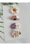 Baby Hair Clip for Thin Hair Handmade Baby Antiallergic 100% Cotton 4-Piece Hairless Baby Hair Clip (0-3 Years) - 2