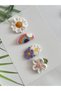 Baby Hair Clip for Thin Hair Handmade Baby Antiallergic 100% Cotton 4-Piece Hairless Baby Hair Clip (0-3 Years)