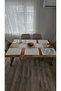 Linen Textured Luxury French Lace American Set -6 Person, 7 Pieces - 5