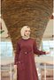 Cotton Knit Dress with Pocket Detail - 4