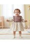 Baby Girl Sweater-Looking Floral Patterned Dress - 4