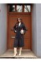 Striped Belted Cashmere Coat - 3
