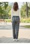 Men's and Women's (Unisex) Plaid Patterned Checkered Fleece Trousers, Suitable for Couples and as a Gift, Oversized Size - 6