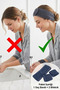 Set of 3 Soft Textured Face Washing Wristbands and Hair Bands - Skincare & Makeup Headband - 2