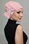 Bowknot Powder Ready Turban Hijab Bonnet Suitable for Medical Use - 3