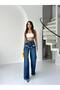 TREND SPECIAL DESIGN WIDE LEG JEAN RIPPED DETAIL PANTS-CUSTOM DESIGN WIDE LEG JEAN RIPPED DETAIL PA - 5