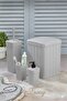 4 Piece Bathroom Set Includes Trash Can, Toilet Brush, Soap Dispenser, and Toothbrush Holder