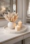 Traces of the Heart |   Embossed Heart Detailed Decorative Plate, Jewelry & Candle Plate, Presentation Tray, Organizer