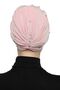 Zeni Handcrafted Embroidered Lined Ready-To-Wear Turban Hijab Cap - 3