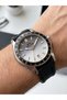 42mm Steel Case Men's Wristwatch |   Black Silicone Cord, with Calendar, 5 Atm - 5