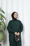 Corded Fabric Zippered Knitwear Dress - 4