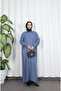 Corded Fabric Zippered Knitwear Dress