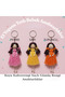 Handmade Baby Keychain, Sweet Baby Girl Keychain, Gift & Bag Decoration - 4
