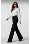 Liza Solmaz Black Super High Waist Loose Jeans Palazzo Trousers (Super High) Wide Leg. - 5