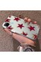 Realme C21Y/C25Y Compatible Hard Acrylic Back Silicone Edge Lens Protection Five Star Pattern Case - 2
