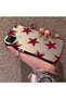 Realme C21Y/C25Y Compatible Hard Acrylic Back Silicone Edge Lens Protection Five Star Pattern Case - 2