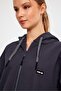 ZIPPERED HOODED OVERSIZE SWEATSHIRT (B22-75300) - 5