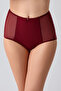 High Waist Corset Panties C19304 Claret Red