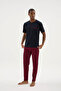 95% Cotton Short Sleeve New Men's Stylish Design Pajama Set - 8