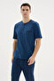 95% Cotton Short Sleeve New Men's Stylish Design Pajama Set - 6