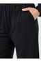 Women Black Wide Leg Trousers - 3