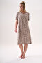 Bamboo Short-Sleeve Knee-Length Summer Women's Dress 26202 - 3
