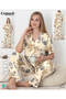 Women's 100% Cotton Buttoned Pajama Set 19101